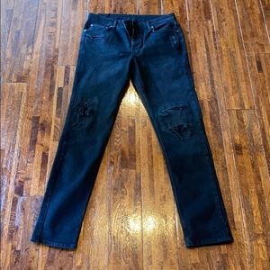 Black Kbusi ripped jeans